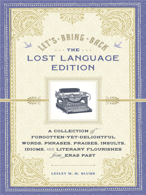 Cover image for Let's Bring Back